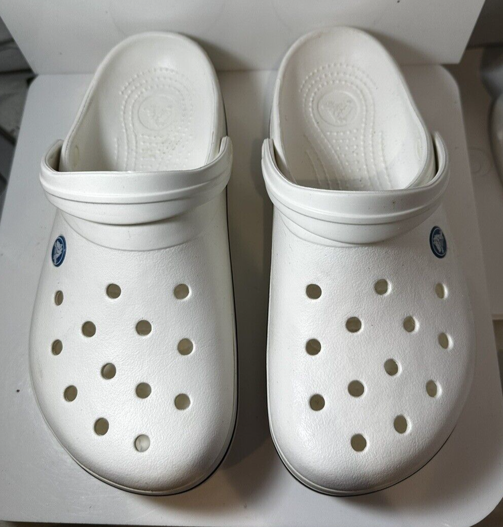 CROCS Icon Comfort Unissex Off White Rubber Shoes Size M7 W9