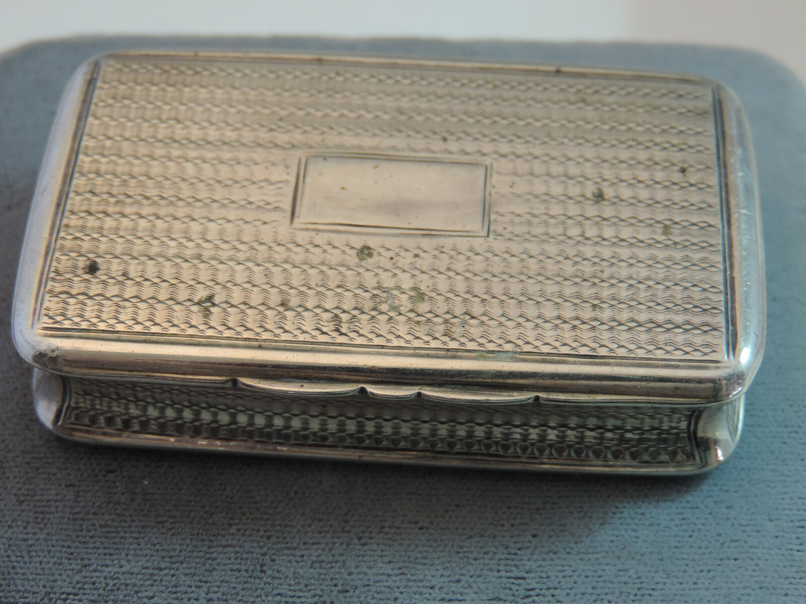 Antique 1822 Birmingham Sterling Silver Gold Joseph Willmore Snuff Box Cg 83